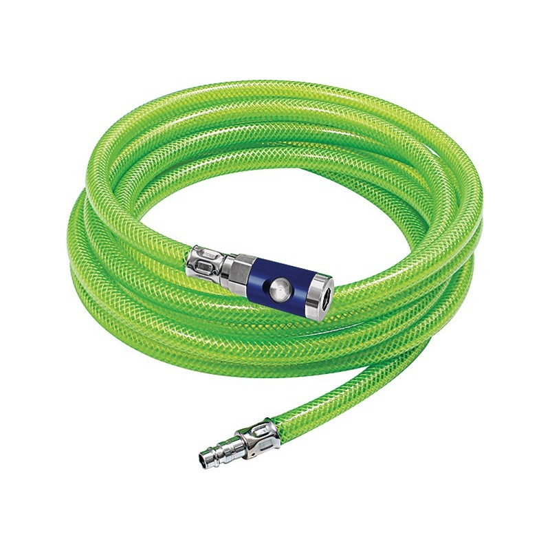 Set de tuyaux professionnels D. tuyau 15 x 9 mm L.10m tissu PVC vert vif raccord de sécurité/manchon NW7,4 RIEGLER Set de tuyaux professionnels D. tuyau 15 x 9 mm L.10m tissu PVC vert vif raccord de sécurité/manchon NW7,4 RIEGLER