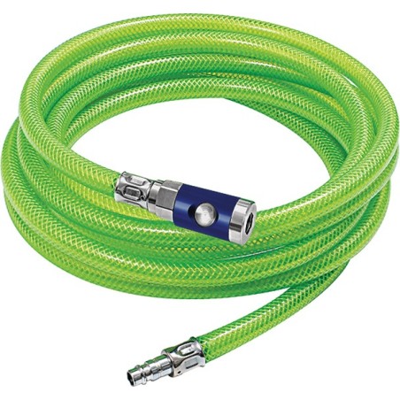 Set de tuyaux professionnels D. tuyau 15 x 9 mm L.10m tissu PVC vert vif raccord de sécurité/manchon NW7,4 RIEGLER
