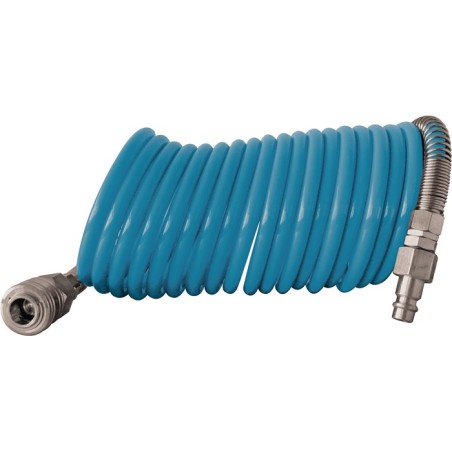 Set de tuyaux spiralés D. intérieur 10 mm D. ext. 12 mm longueur 5 m raccord DN 7,2 EWO