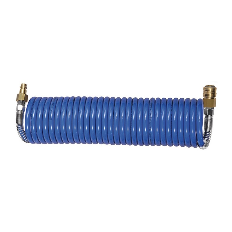 Set de tuyaux spiralés D. intérieur 9 mm D. ext. 12 mm longueur 5 m raccord DN 7,2 rouleau RIEGLER Set de tuyaux spiralés D. intérieur 9 mm D. ext. 12 mm longueur 5 m raccord DN 7,2 rouleau RIEGLER