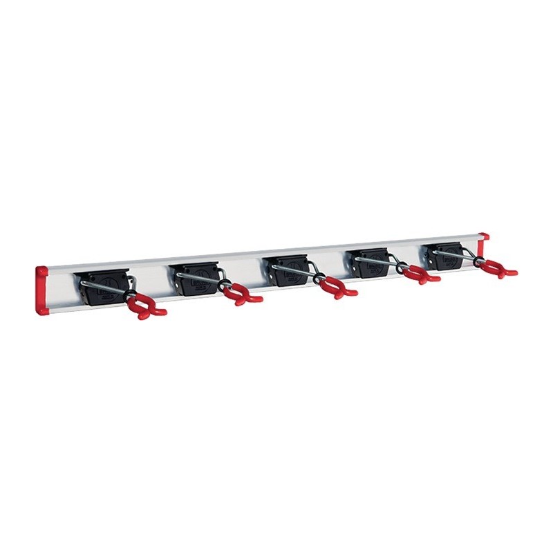 Râtelier pour outils longueurs du rail de guidage 750 mm support5 aluminium