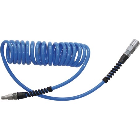 Set de tuyaux spiralés D. intérieur 5 mm D. ext. 8 mm longueur 3 m raccord DN 7,2 EWO