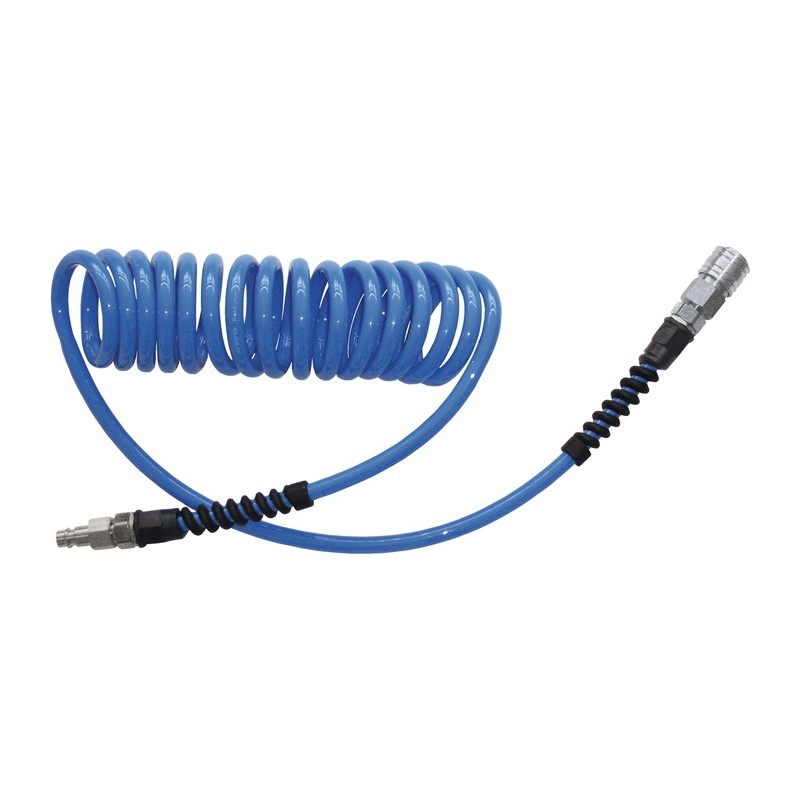Set de tuyaux spiralés D. intérieur 8 mm D. ext. 12 mm longueur 7,5 m raccord DN 7,2 EWO Set de tuyaux spiralés D. intérieur 8 mm D. ext. 12 mm longueur 7,5 m raccord DN 7,2 EWO