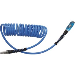Set de tuyaux spiralés D. intérieur 6,5 mm D. ext. 10 mm longueur 3,5 m raccord de sécurité DN 7,4 EWO