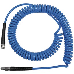 Set de tuyaux spiralés D. intérieur 8 mm D. ext. 12 mm longueur 6 m fiche DN 7,2 G 3/8 po. rouleau RIEGLER