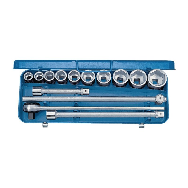Coffret douilles 32 EMU-2 14 pièces 3/4 po. ouverture de clé 22-50 mm nombre de dents 50 6 pans GEDORE