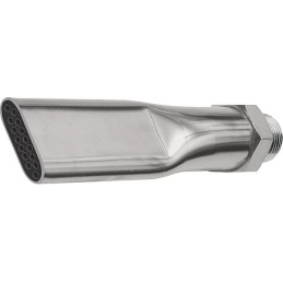 Buse plate Serie 22 filetage extérieur laiton nickelé longueur 100 mm largeur 21 mm RIEGLER