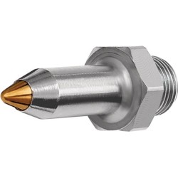 Buse de sécurité filetage extérieur laiton nickelé longueur 45 mm D. extérieur 8 mm RIEGLER