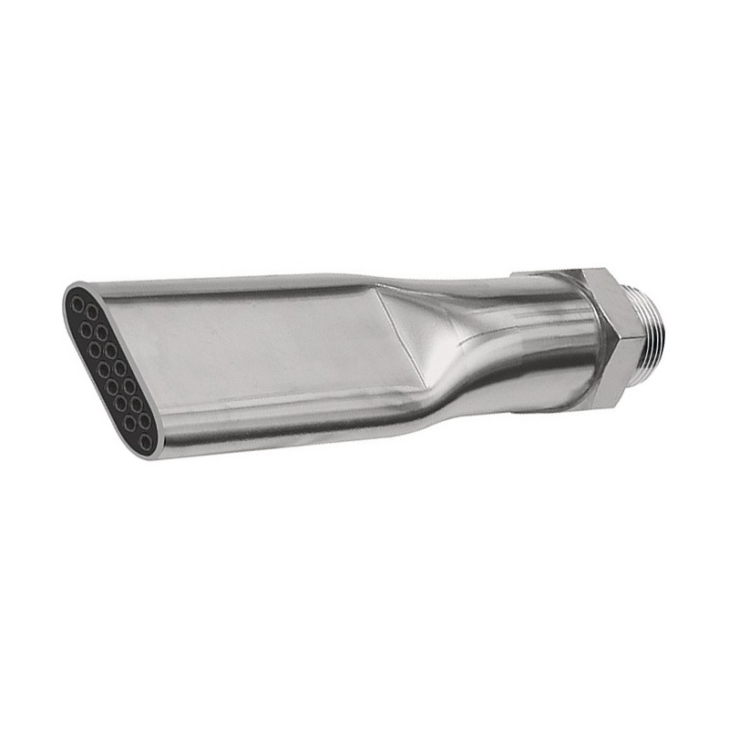 Buse de sécurité filetage extérieur laiton nickelé longueur 100 mm largeur 21 mm RIEGLER Buse de sécurité filetage extérieur laiton nickelé longueur 100 mm largeur 21 mm RIEGLER