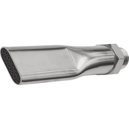 Buse de sécurité filetage extérieur laiton nickelé longueur 100 mm largeur 21 mm RIEGLER