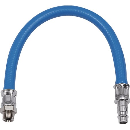 Amortisseur de vibrations filetage extérieur G 1/4 po. DN 7,2-7,8 avec tuyau 300 mm RIEGLER