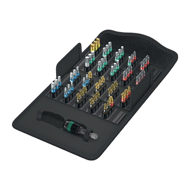 Assortiment d'embouts Bit-Safe 61 BiTorsion 1 61 pièces fente/PH/PZD/TX/6 pans WERA