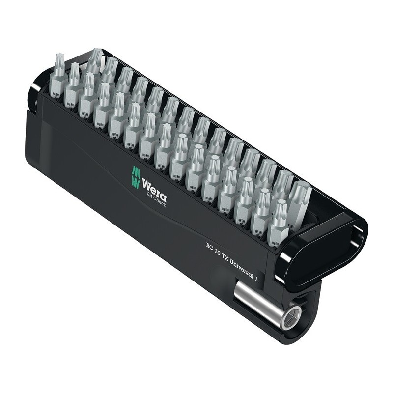 Assortiment d'embouts Bit-Check Diamond 1 30 pièces fente/PH/PZD/TX WERA