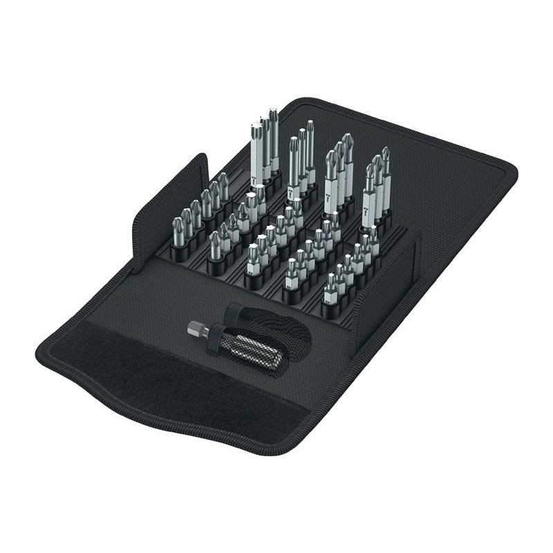 Assortiment d'embouts Bit-Safe 43 Universal 1 43 pièces PH/PZD/TX in boîte textile WERA
