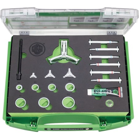 Jeu d extracteurs pour roulem. à billes K-70 18 pièces plage de serrage 10-30 mm KUKKO