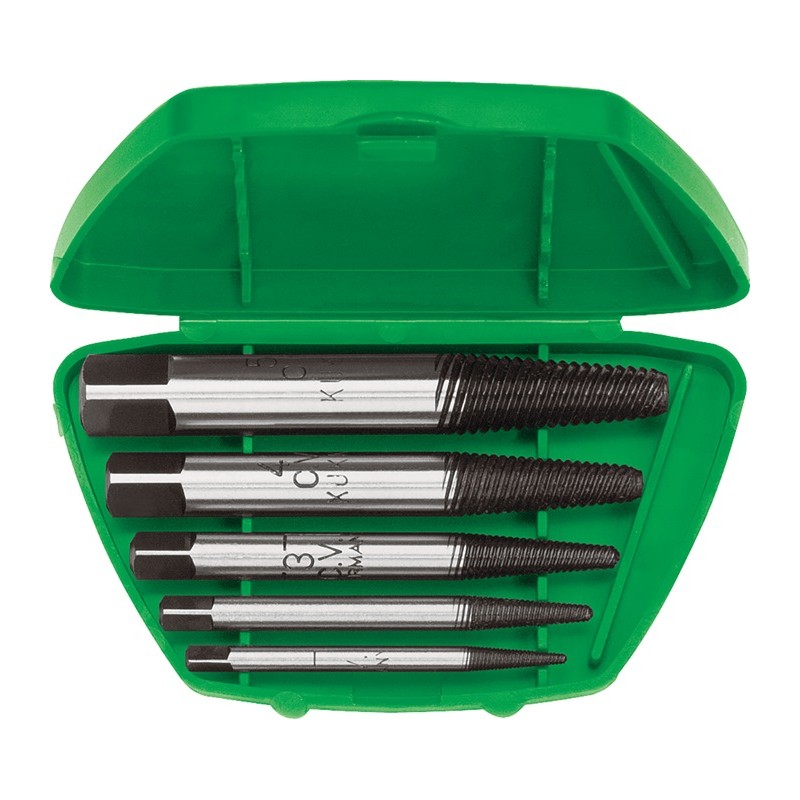 Jeu d extracteurs de vis 49-A M3-M18 5 pièces taille nominale 1, 2, 3, 4, 5 KUKKO Jeu d extracteurs de vis 49-A M3-M18 5 pièces taille nominale 1, 2, 3, 4, 5 KUKKO