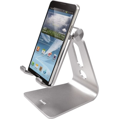 Support pour téléphone portable l.74xP83xH100 mm aluminium argent HELIT