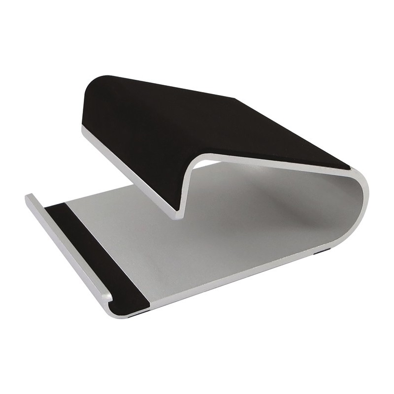 Support de tablette l.100xP135xH68 mm aluminium argent HELIT Support de tablette l.100xP135xH68 mm aluminium argent HELIT