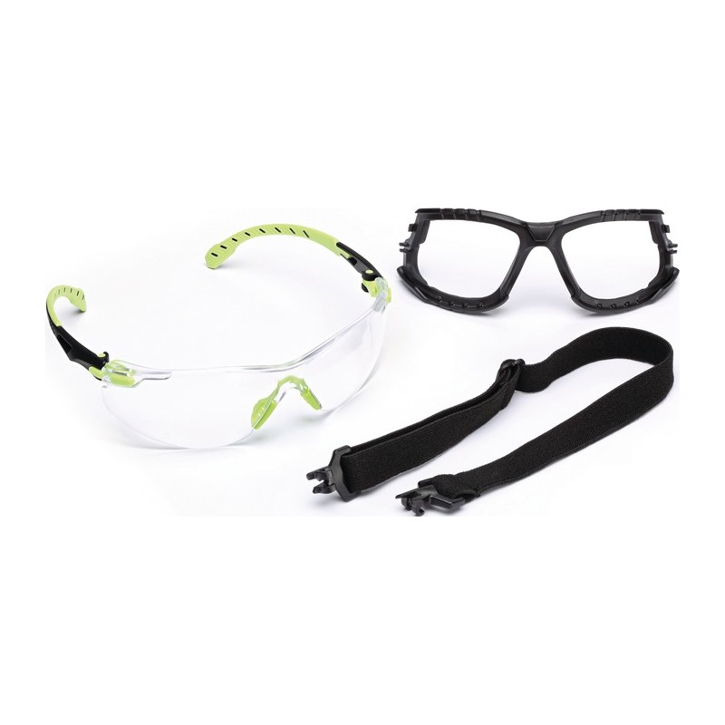 Lunettes de protection Solus 1000-Set EN 166, EN 170, EN 172 branches vertes, verres transparents polycarbonate 3M Lunettes de protection Solus 1000-Set EN 166, EN 170, EN 172 branches vertes, verres transparents polycarbonate 3M