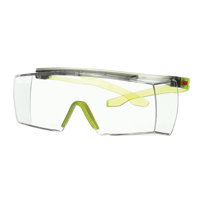 Lunettes de protection SecureFit 3700 EN 166-1FT branches grises/vert pomme,verres trans. polycarbonate 3M Lunettes de protection SecureFit 3700 EN 166-1FT branches grises/vert pomme,verres trans. polycarbonate 3M
