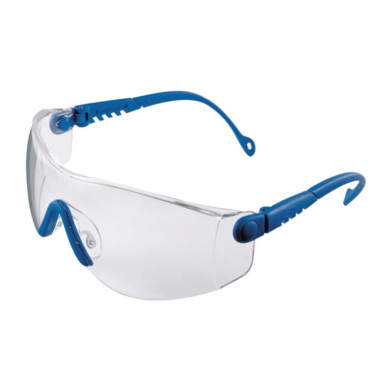 Lunettes de protection Op-Tema EN 166-1FT branches bleues, verres transparents polycarbonate HONEYWELL Lunettes de protection Op-Tema EN 166-1FT branches bleues, verres transparents polycarbonate HONEYWELL
