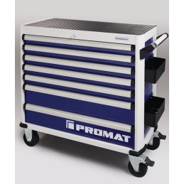 Servante datelier PLUS l.1010xP460xH990 mm 500 kg 7 tiroirs tôle dacier PROMAT