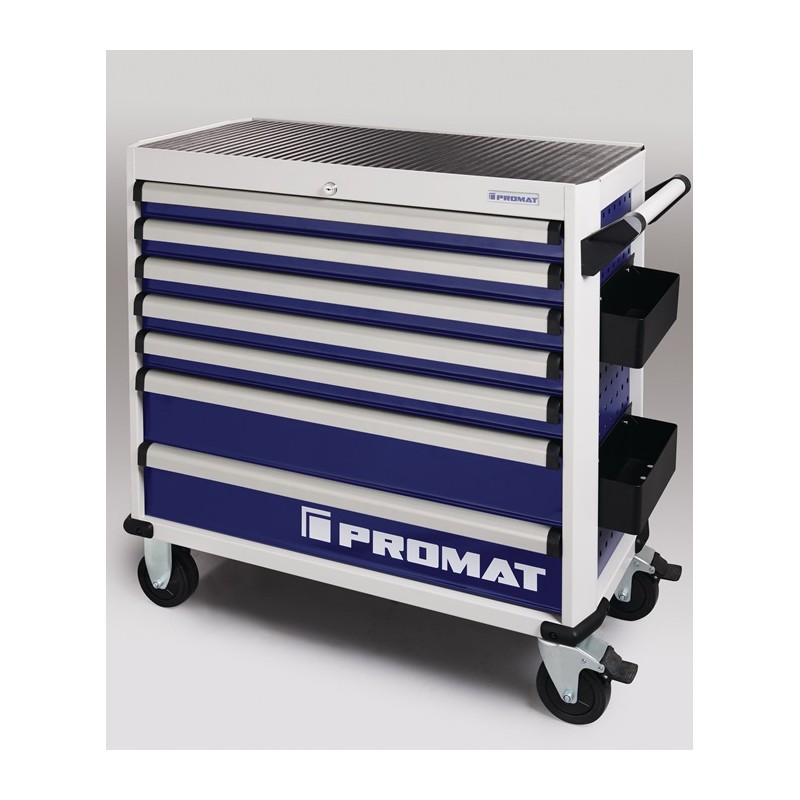 Servante datelier PLUS l.1010xP460xH990 mm 500 kg 7 tiroirs tôle dacier PROMAT Servante datelier PLUS l.1010xP460xH990 mm 500 kg 7 tiroirs tôle dacier PROMAT