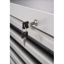 Servante datelier PLUS l.1010xP460xH990 mm 500 kg 7 tiroirs tôle dacier PROMAT