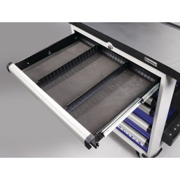 Servante datelier PLUS l.1010xP460xH990 mm 500 kg 7 tiroirs tôle dacier PROMAT