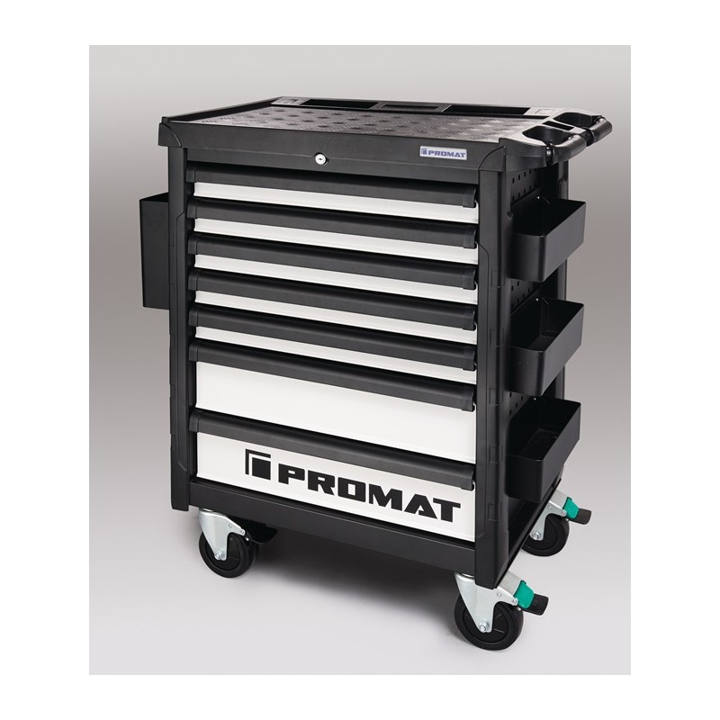 Servante datelier profil l.790xP480xH1035 mm 650 kg 7 tiroirs tôle dacier PROMAT Servante datelier profil l.790xP480xH1035 mm 650 kg 7 tiroirs tôle dacier PROMAT