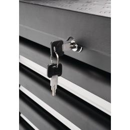 Servante datelier profil l.790xP480xH1035 mm 650 kg 7 tiroirs tôle dacier PROMAT