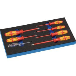 Module à outils LD45 7 pièces module 1/3 fente/PH VDE fentePH détecteur de tension WERA
