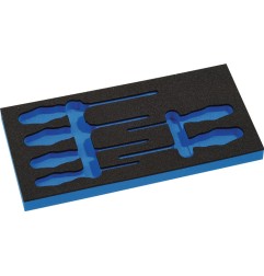 Module à outils insert vide module 1/3 4000 871 286, 6 pcs. WERA