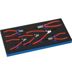 Module à outils 6 pièces module 1/3 bagues intérieures/extérieures J0-2/A0-2 KNIPEX