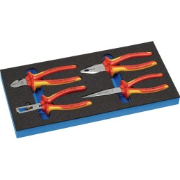 Module à outils LD45 4 pièces module 1/3 jeux de pinces VDE KNIPEX
