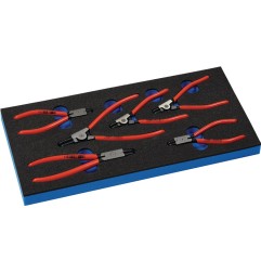Module à outils 6 pièces module 1/3 bagues intérieures/ext. J0-21/A0-21 KNIPEX
