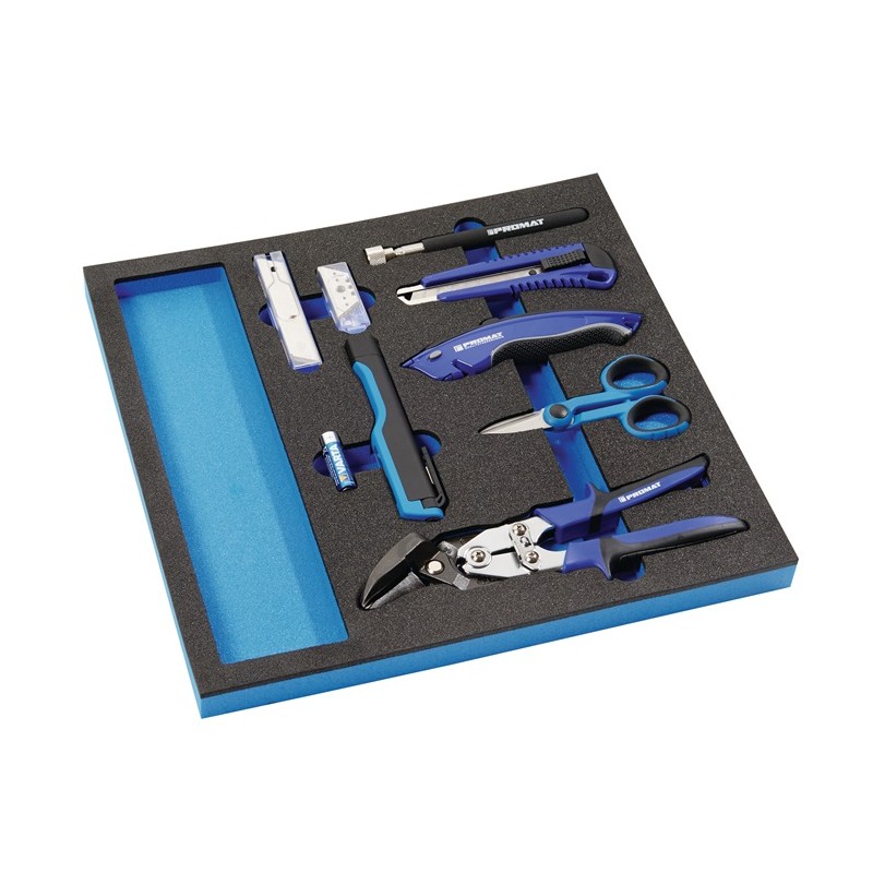Module à outils LD45 12 pièces module 2/3 Accessoires dateliers couteau univ. cutter PROMAT Module à outils LD45 12 pièces module 2/3 Accessoires dateliers couteau univ. cutter PROMAT