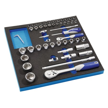 Module à outils LD45 55 pièces module 2/3 clé à douille 1/4 + 1/2 po. PROMAT