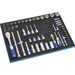 Module à outils LD45 71 pièces module 3/3 clé à douille 4-13mm 1/2 po. 10-32mm PROMAT