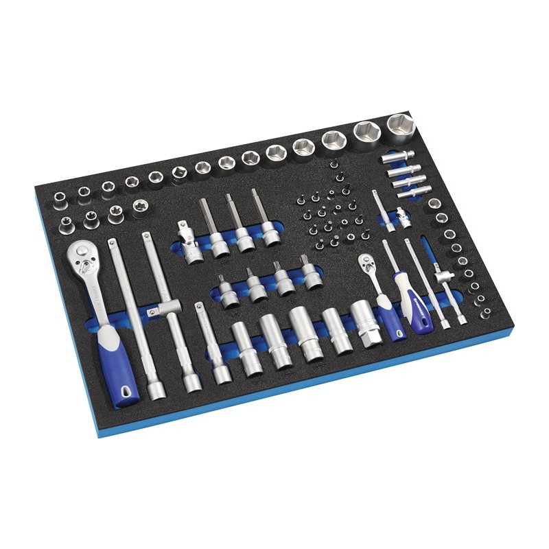 Module à outils LD45 71 pièces module 3/3 clé à douille 4-13mm 1/2 po. 10-32mm PROMAT Module à outils LD45 71 pièces module 3/3 clé à douille 4-13mm 1/2 po. 10-32mm PROMAT