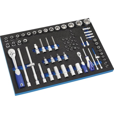 Module à outils LD45 71 pièces module 3/3 clé à douille 4-13mm 1/2 po. 10-32mm PROMAT