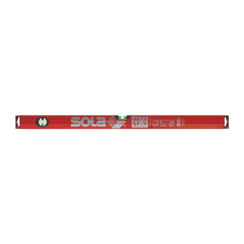 Niveau BIG X L.80cm alu. avec effet loupe Précision de mesure min.0,5mm/m SOLA