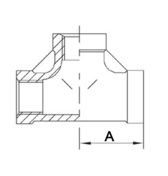 Raccord filetage T de 90° filet intér. NPS1/8 po. SPRINGER