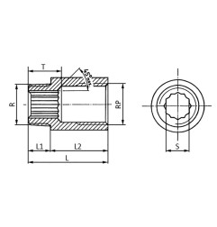 Rallonge de robinet DIN 3523 EN 10226-1 NPS SPRINGER