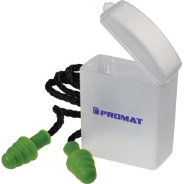 Bouchons antibruit SAFELINE IV EN 352-2 SNR 33 dB 1 paire/boîte PROMAT