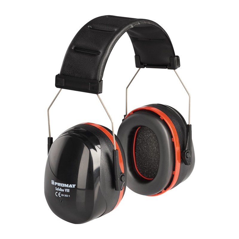 Protection auditive SAFELINE VIII EN352-1 SNR 33 dB arceau serre-tête rembourré PROMAT Protection auditive SAFELINE VIII EN352-1 SNR 33 dB arceau serre-tête rembourré PROMAT