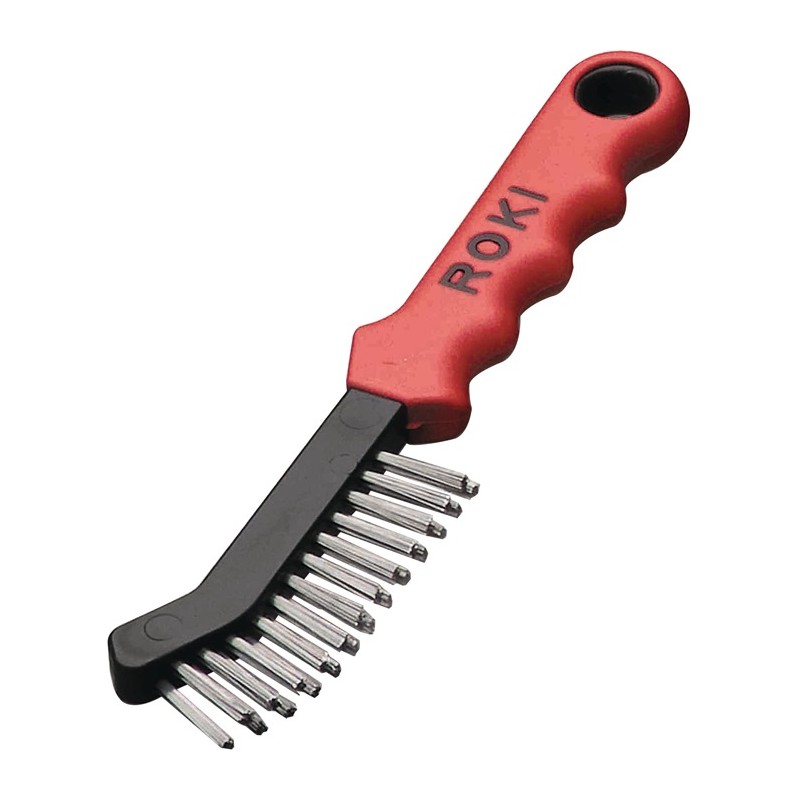 Brosse métallique ROKI longueur 225 mm 0,35 mm acier 2 rangées LESSMANN Brosse métallique ROKI longueur 225 mm 0,35 mm acier 2 rangées LESSMANN