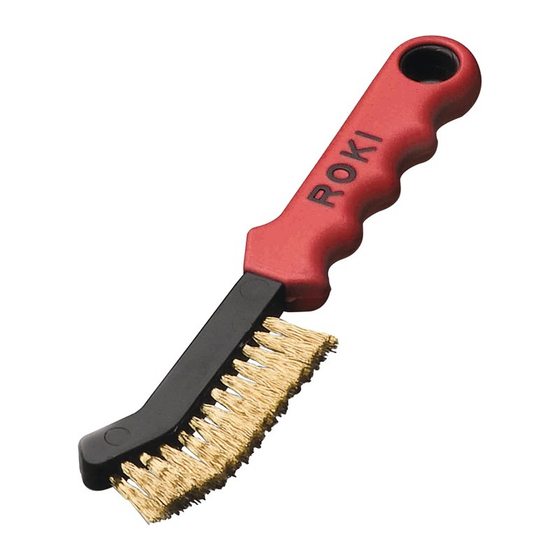 Brosse métallique ROKI longueur 225 mm 0,25 mm laiton 2 rangées LESSMANN Brosse métallique ROKI longueur 225 mm 0,25 mm laiton 2 rangées LESSMANN