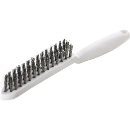 Brosse métallique longueur 285 mm 0,35 mm fil dacier VA ondulé LESSMANN