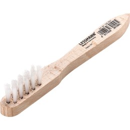 Brosse à bougies longueur 150 mm 0,3 mm nylon PA lisse 3 rangées LESSMANN